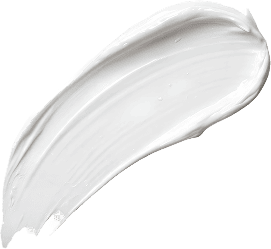 White brush stroke resembling fondant