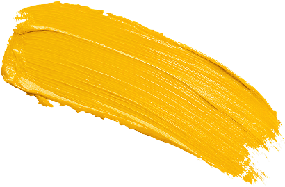 Yellow brush stroke resembling fondant